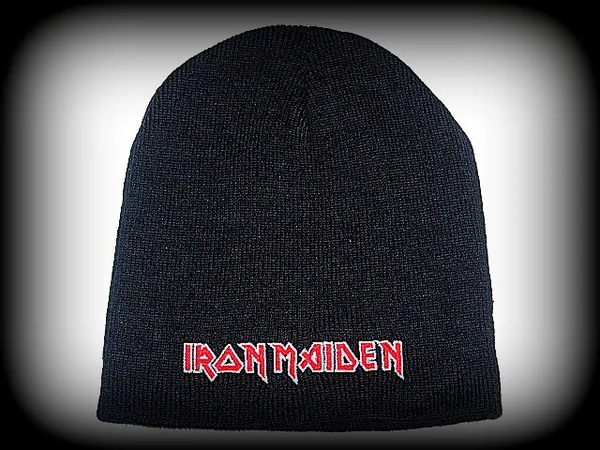 IRON MAIDEN - Logo - EMBROIDERED BEANIE - One Size Fits All